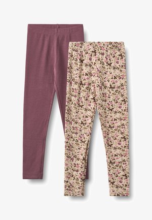 Wheat, UNISEX - Leggings - soft sand flower wine