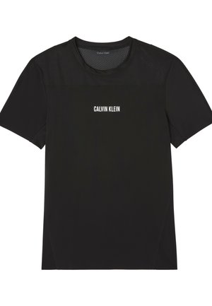 Calvin Klein, BASELAYER TEE SPORT - Μπλουζάκι με στάμπα - black