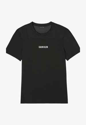 Calvin Klein, BASELAYER TEE SPORT - Μπλουζάκι με στάμπα - black