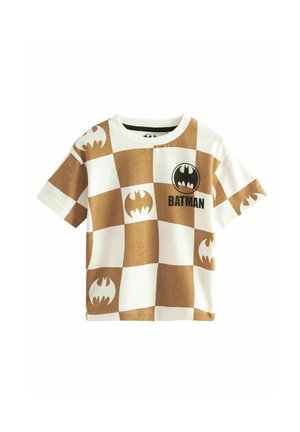 Next SHORT SLEEVE BATMAN - REGULAR FIT - Triko s potiskem - tan brown