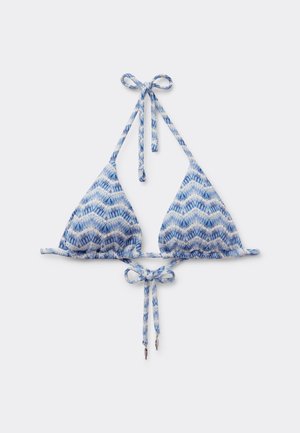 Calzedonia, WATER REFLECTION TRIANGLE - Haut de bikini - blue