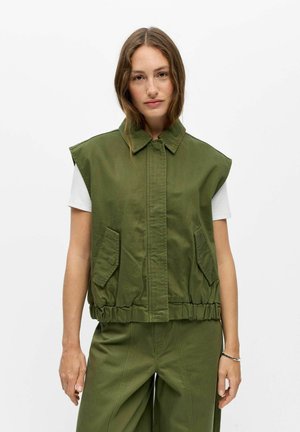 Object VEST ELASTIC HEM - Veste sans manches - bronze green