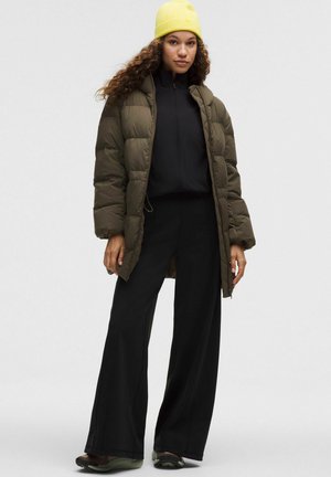 CINCH-WAIST  - Piumino lungo - olive brown-