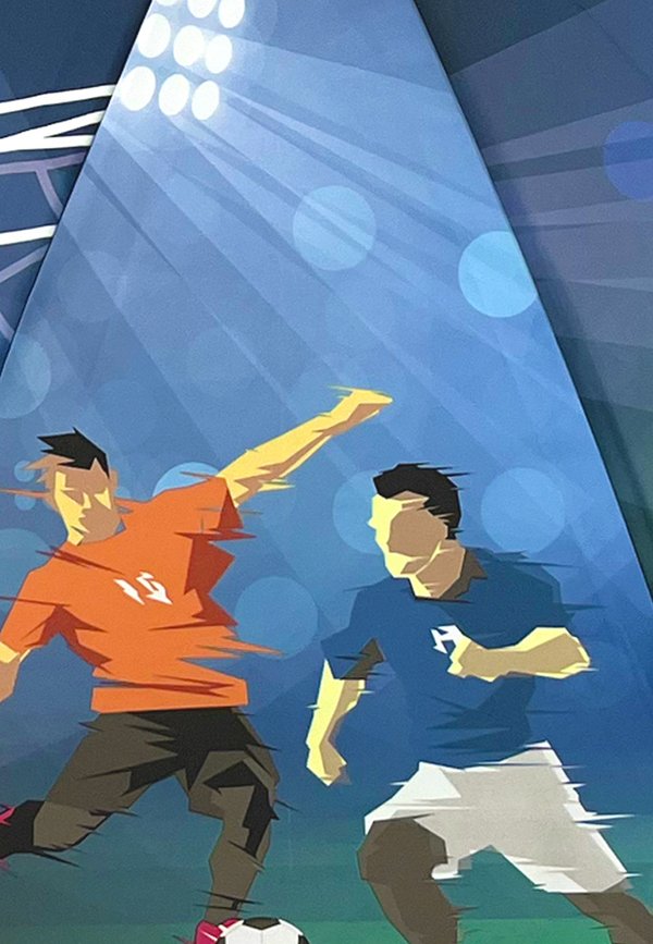 Fussball Team – Schirm – mehrfarbig
