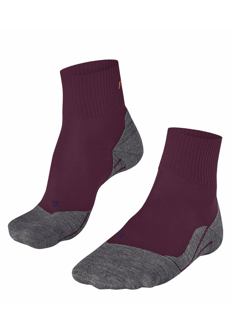 FALKE TK5 COOL SHORT TREKKING LIGHT CUSHIONING - Calze sportive - dark mauve
