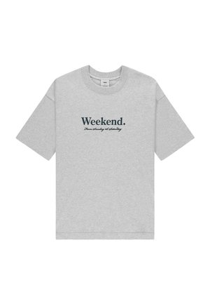 Pockies, WEEKEND TEE - Nyomott mintás póló - grey