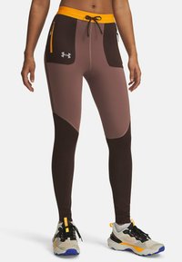 Under Armour LAUNCH TRAIL - Zimné legíny - kona brown
