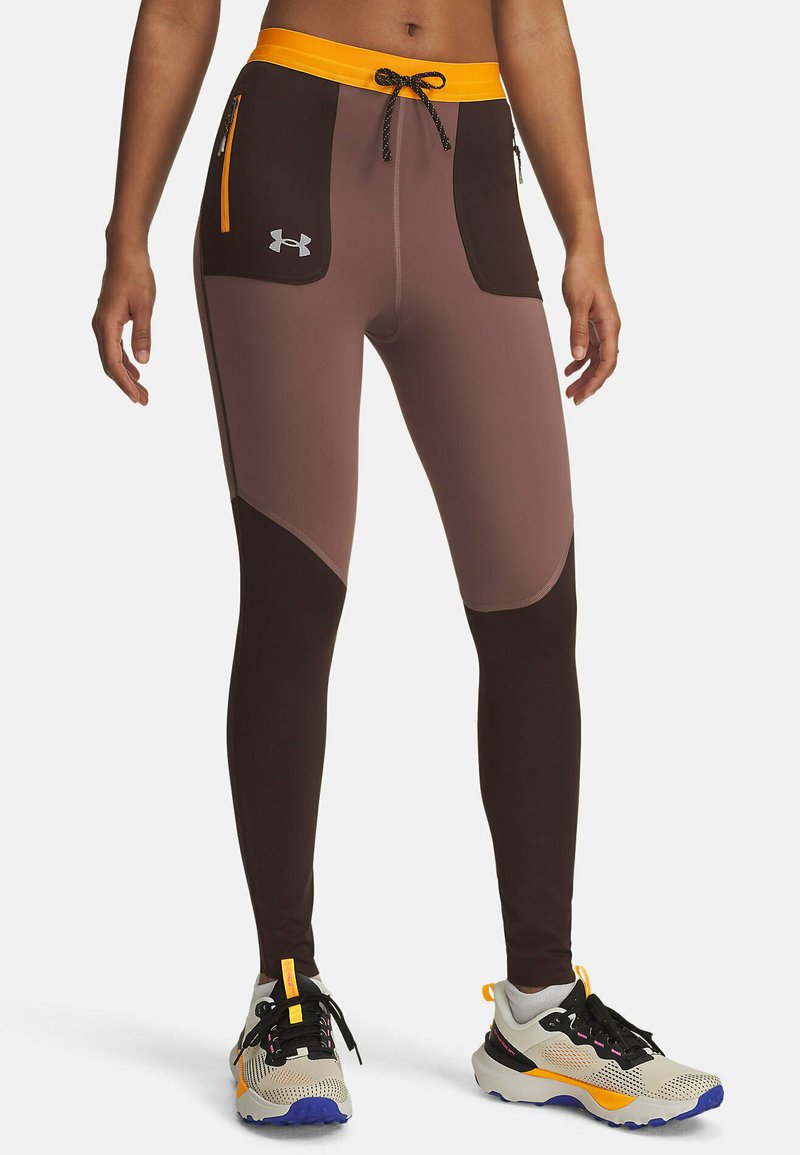 Under Armour LAUNCH TRAIL - Zimné legíny - kona brown