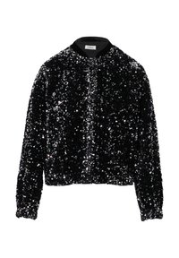 MIT PAILLETTEN UND ELASTISCHEM SAUM - Bomberjacks - schwarz
