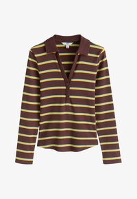 No seleccionado, brown with blue yellow stripe