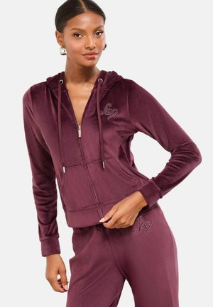 REGULAR FIT - Bluză de molton cu fermoar - plumb purple