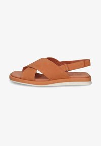 Geselecteerd, orange suede