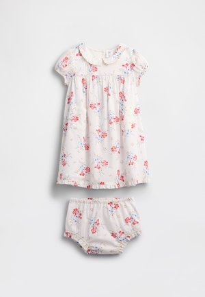 GAP X DOEN BABY & TODDLER PINTUCK FLORAL DRESS - Denné šaty - new off white