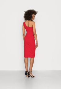 WAL G. GIGI ONE SHOULDER MIDI DRESS - Koktélruha / Partiruha - red