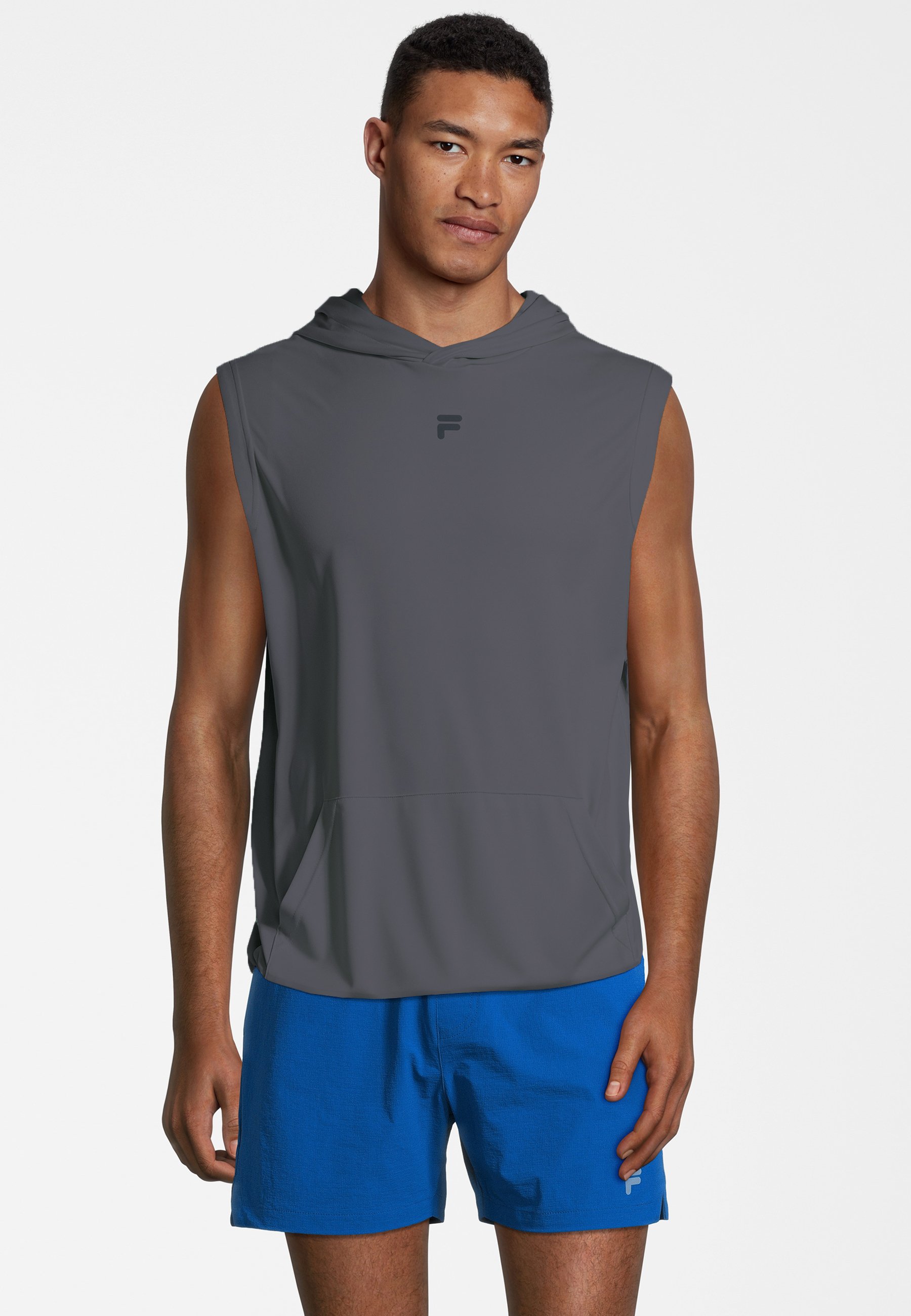 Fila RAPALLO SLEEVELESS - Hoodie - iron gate/dark grey - Zalando.de