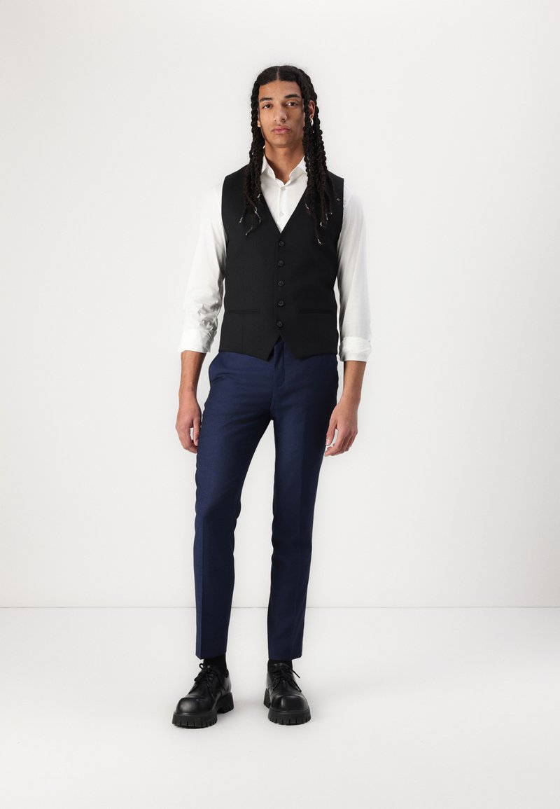 Selected Waist Classic Wool Blend - Suit waistcoat - black - Zalando