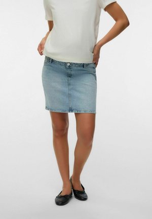 Vero Moda Jupe crayon - light blue denim