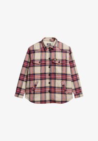 Niet geselecteerd, brown purple yellow check