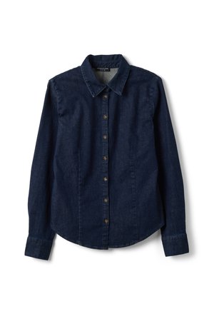 OVS, SLIM-FIT DENIM SHIRT - Blusa - dark blue