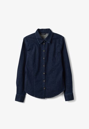 OVS, SLIM-FIT DENIM SHIRT - Blusa - dark blue