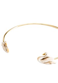 FABLE ENGLAND ENAMEL SWAN - Rokassprādze - gold coloured