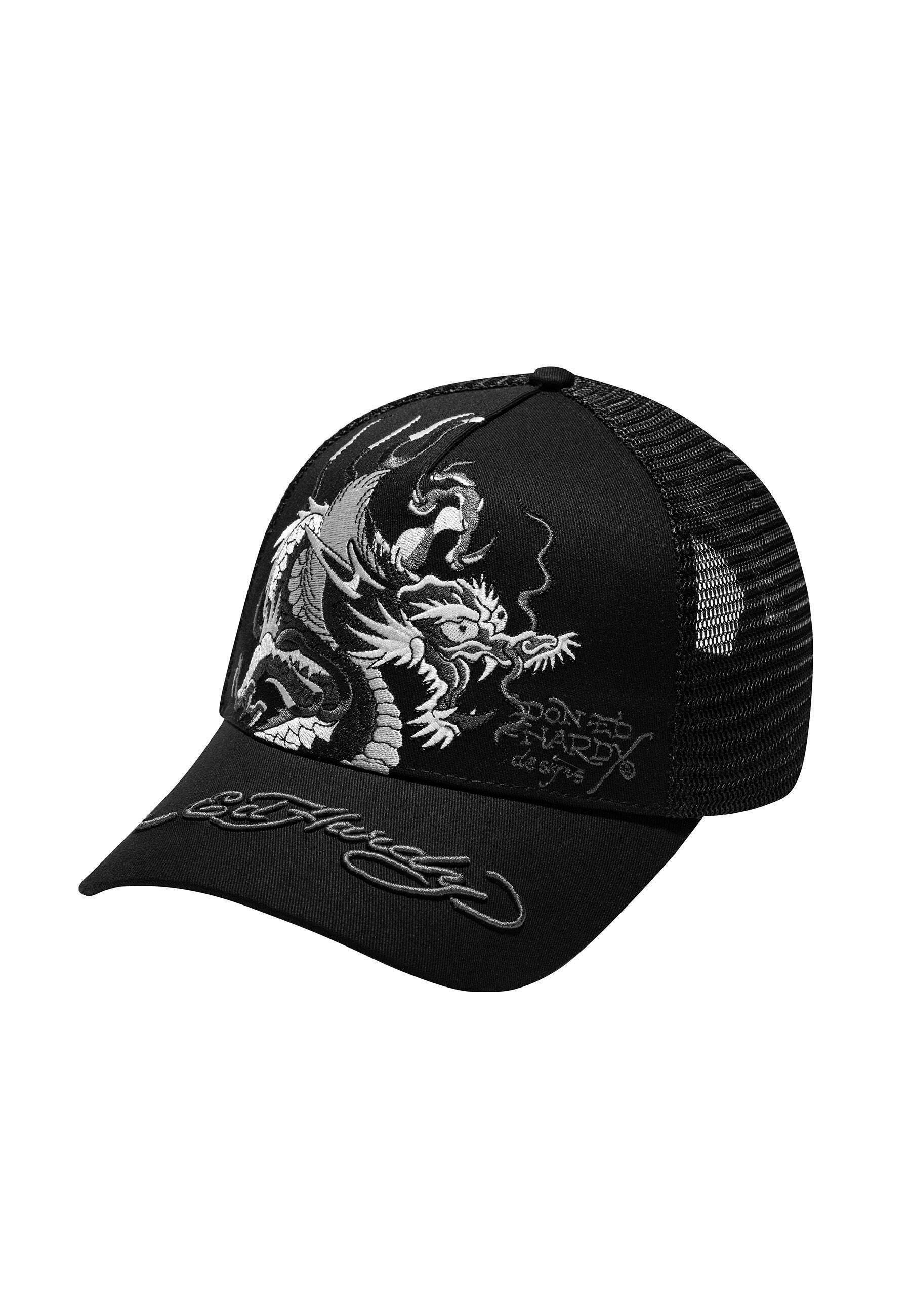 Ed Hardy UNISEX MONO GIANT DRAGON FRONT TRUCKER - Cap