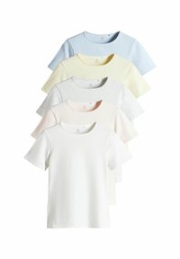 THE SET Osnovna majica kratkih rukava - pastel pink yellow pastel blue grey marl cream