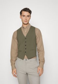 Lindbergh - MENS WAISTCOAT FOR SUIT SLIM FIT - Obleková vesta - olive Miniatúrny obrázok 1