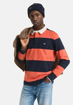 STRIPED HEAVY RUGGER - Poloshirt - evening blue