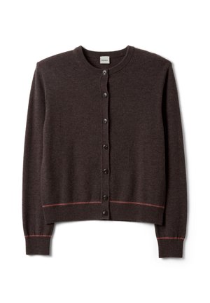 Stefanel, REGULAR-FIT CARDIGAN WITH BUTTONS. - Strickjacke - dark brown