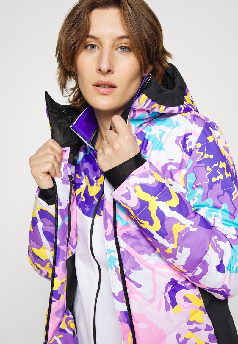 Damen Sportbekleidung | Colmar Fleecejacke white/deep purple/weiß - BA20815 Damen Sportbekleidung | Colmar Fleecejacke white/deep purple/weiß - BA20815