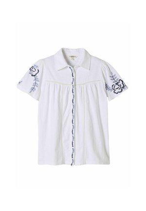 FatFace, EMBROIDERED JERSEY SHIRT - Skjortebluser - white