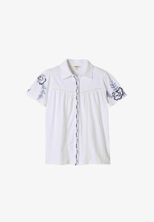 FatFace, EMBROIDERED JERSEY SHIRT - Skjortebluser - white