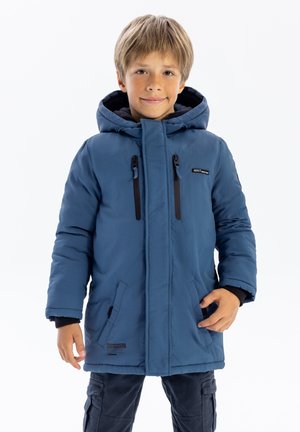 HODDED PARKA WITH WARM LINING - Veste d'hiver - blue