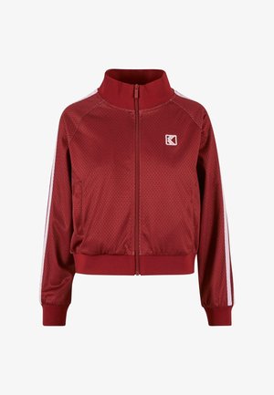 Karl Kani Bomber dzseki - dark red pink