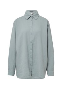 IM OVERSIZE-SCHNITT - Overhemdblouse - salbeigrün