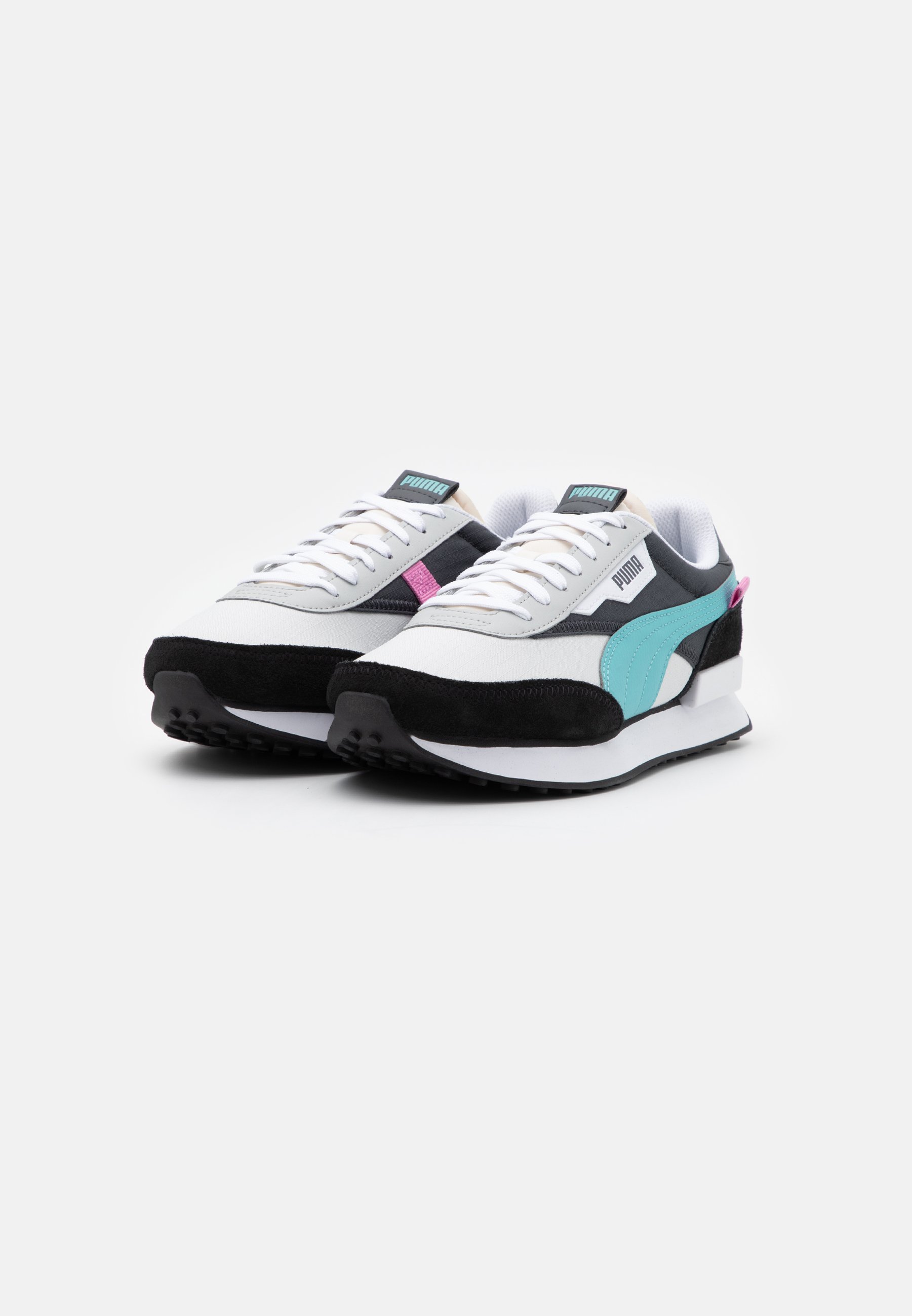 Puma FUTURE RIDER PLAY ON UNISEX - Trainers - porcelain/ebony/black/grey -  Zalando.ie