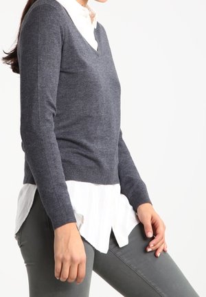 Striktrøje - dark grey