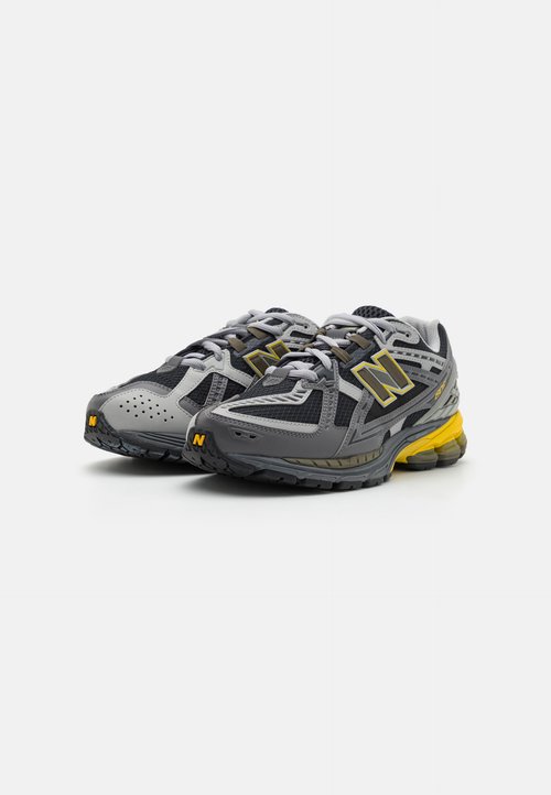 New Balance Zapatillas de deporte gris oscuro y amarillas 1906 de — foto 4