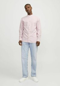 Jack & Jones JJESUMMER BAND LINEN MIX SHIRT - Majica - pink nectar