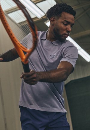 EA7 Emporio Armani TENNIS PRO MONOGRAM - Polotričko - lavender gray
