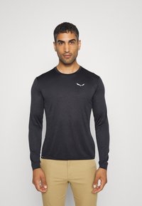 Salewa - PUEZ MELANGE DRY TEE - Long sleeved top - black out melange Thumbnail Image 1