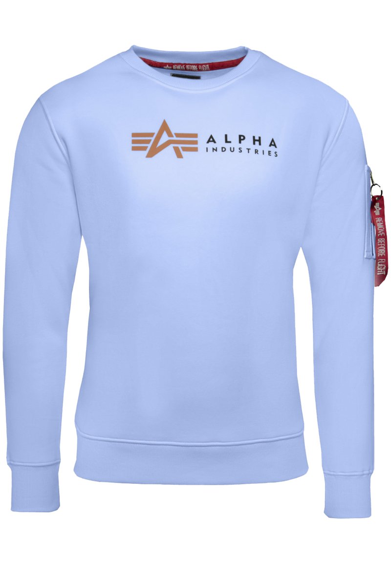 Alpha Industries LABEL  - Sweatshirt - light blue
