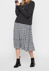 Pieces Neule - mottled dark grey