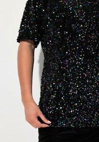 Ulla Popken SHORT SLEEVE  - Camicetta - black