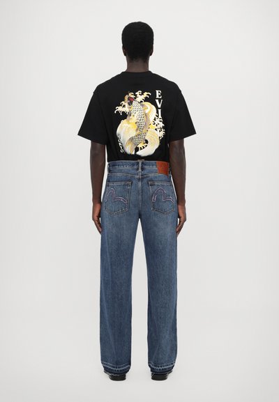 Evisu RONT PANEL - Džíny Relaxed Fit - denim