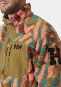 Helly Hansen PANORAMA PRINTED PILE SNAP - Giacca in pile - iron oxide jpb aop