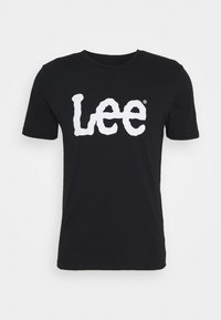 WOOBLY LOGO TEE - Majica kratkih rukava s printom - black