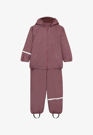 CeLaVi, RAINWEAR SET - ALL OVER PRINT, WITH FLEECE - Regenhose - rose brown