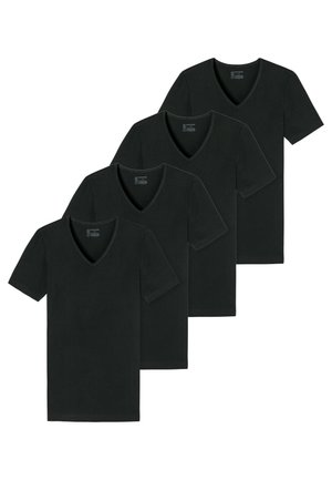 Schiesser 4ER-PACK - Undertröja - schwarz